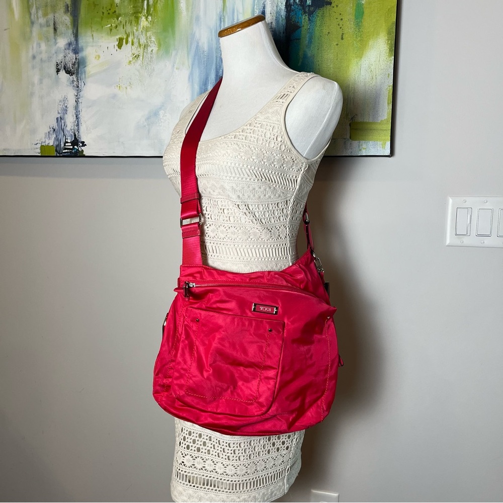 Tumi Red Crossbody Bag